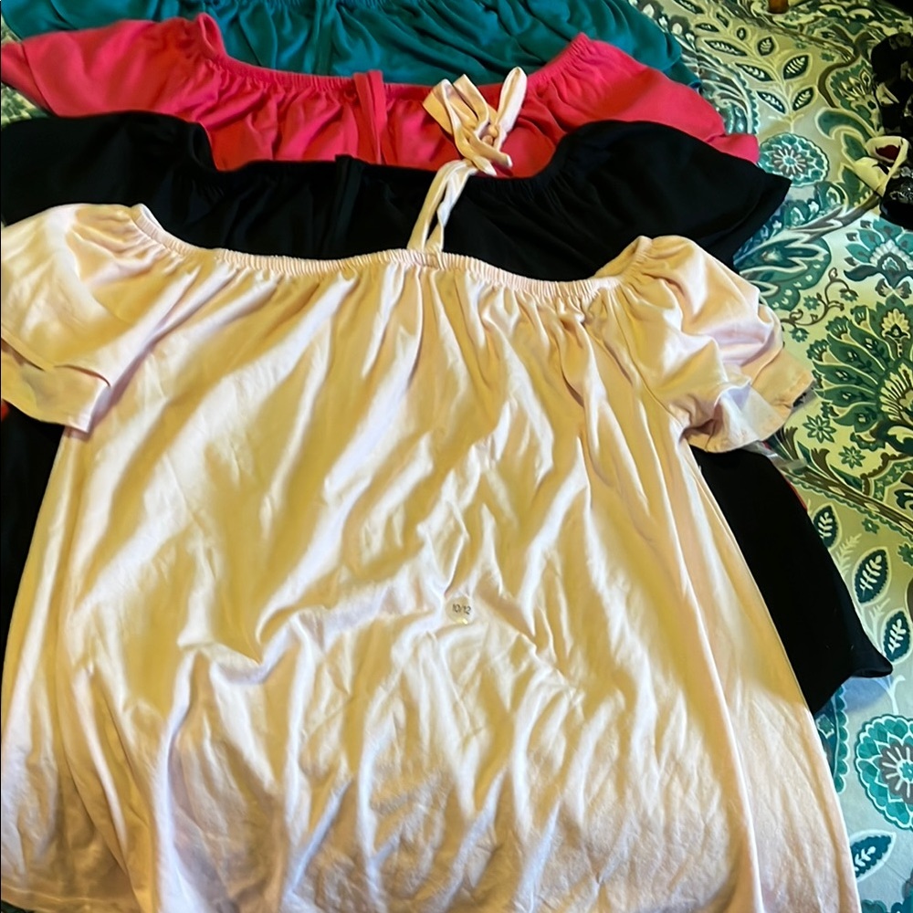 Women's Off-Shoulder tops 3 worn 1 brand new with tags